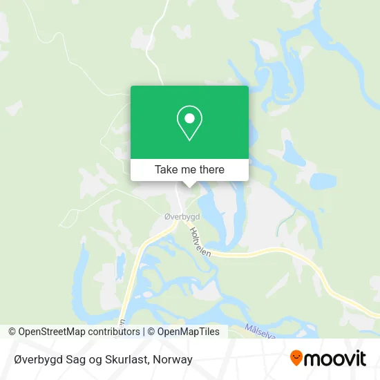 Øverbygd Sag og Skurlast map
