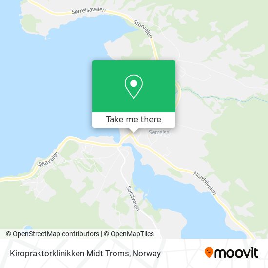Kiropraktorklinikken Midt Troms map
