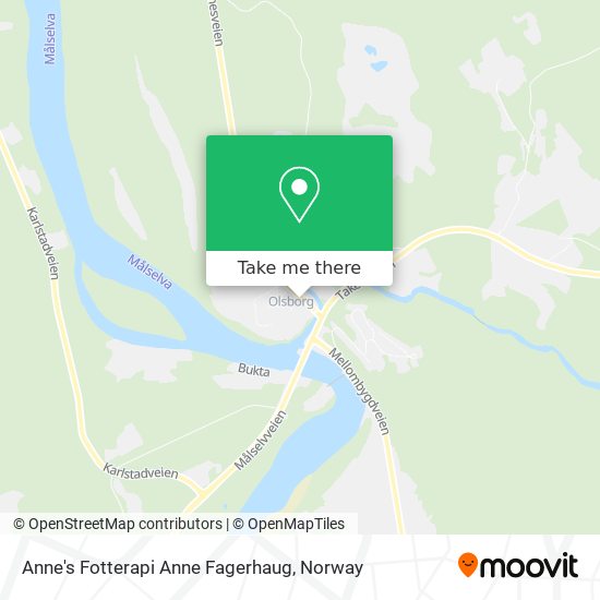 Anne's Fotterapi Anne Fagerhaug map