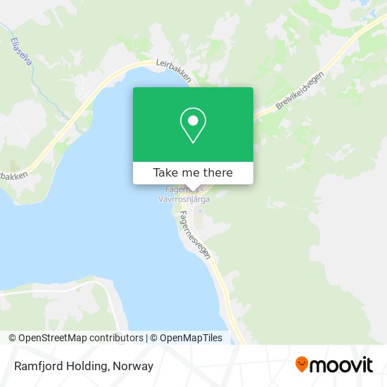 Ramfjord Holding map