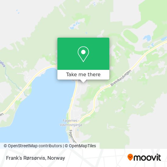 Frank's Rørsørvis map