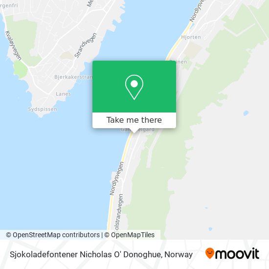 Sjokoladefontener Nicholas O' Donoghue map