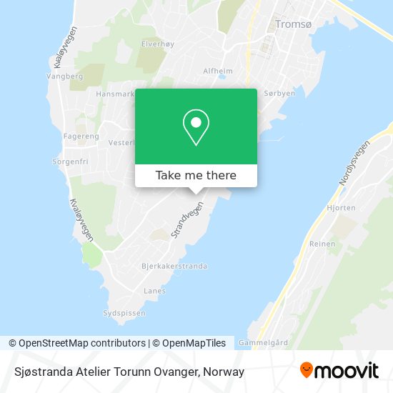 Sjøstranda Atelier Torunn Ovanger map