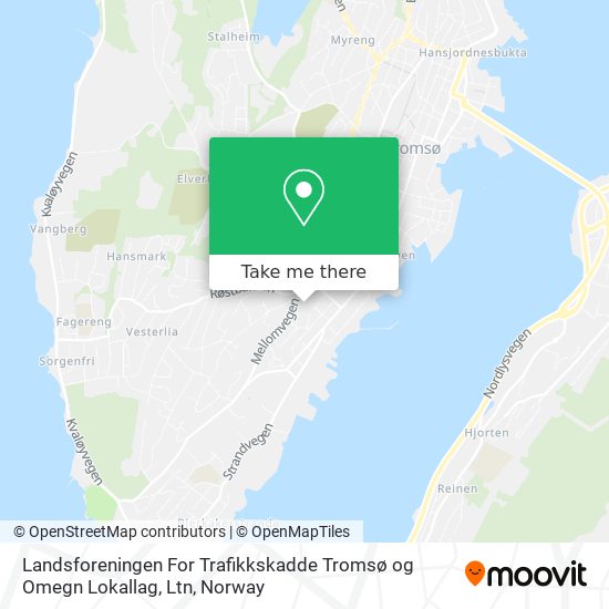 Landsforeningen For Trafikkskadde Tromsø og Omegn Lokallag, Ltn map