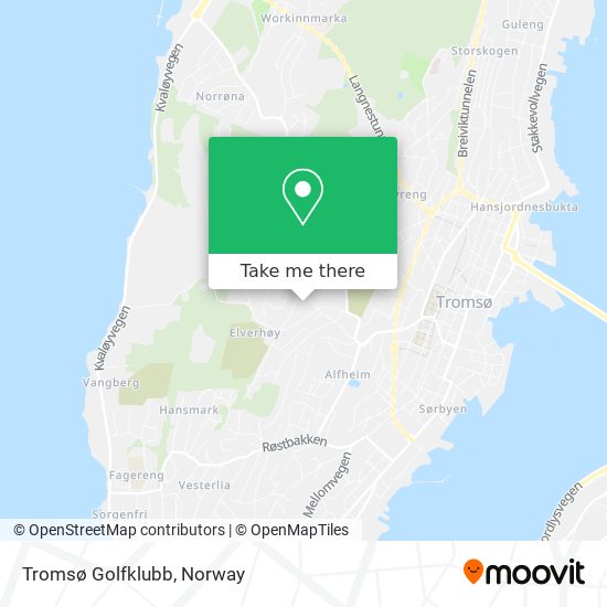 Tromsø Golfklubb map