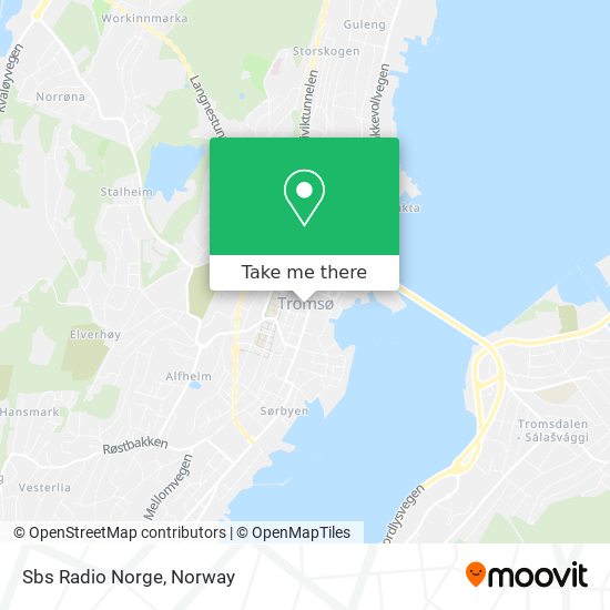 Sbs Radio Norge map