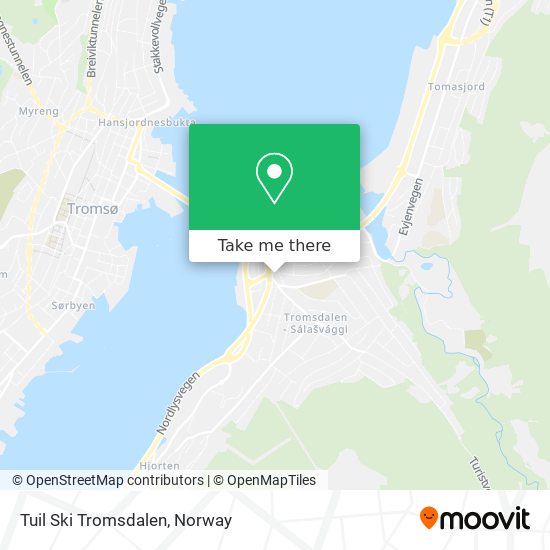 Tuil Ski Tromsdalen map