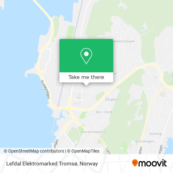 Lefdal Elektromarked Tromsø map