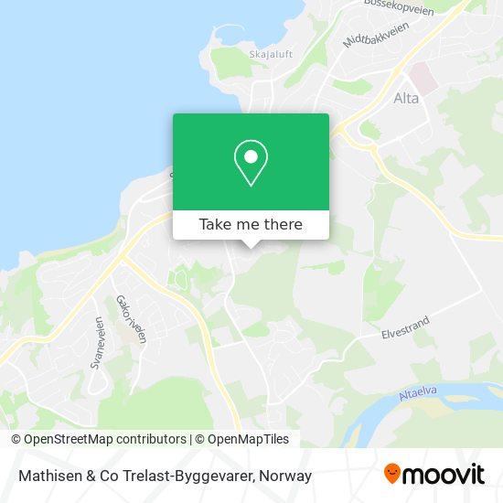 Mathisen & Co Trelast-Byggevarer map