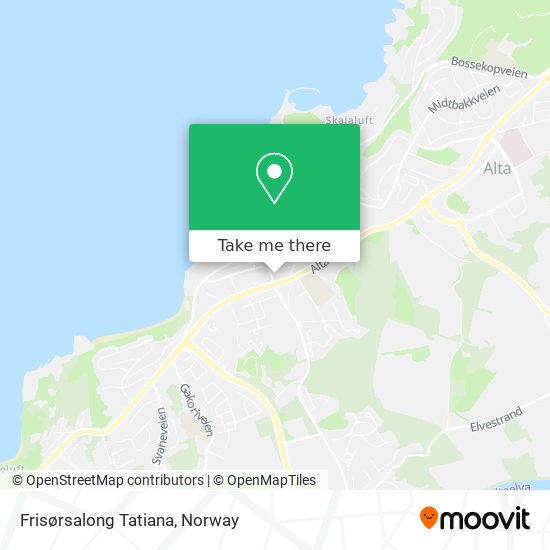 Frisørsalong Tatiana map