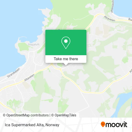 Ica Supermarked Alta map