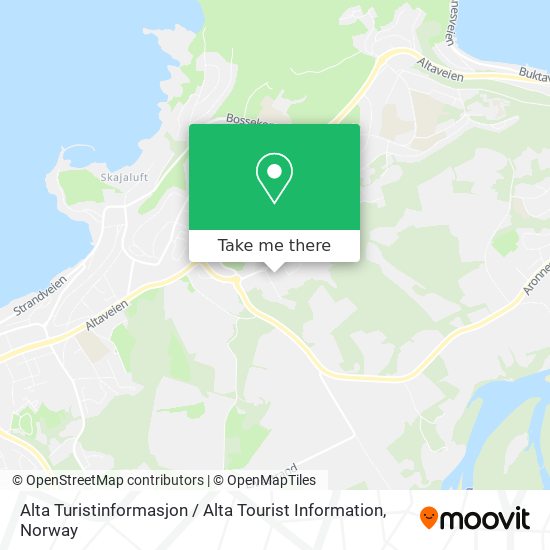 Alta Turistinformasjon / Alta Tourist Information map