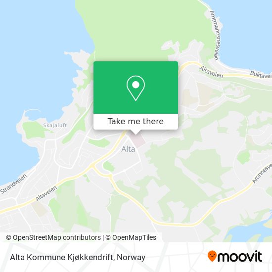 Alta Kommune Kjøkkendrift map