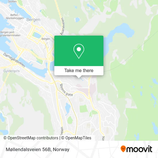 Møllendalsveien 56B map