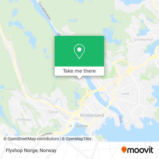 Flyshop Norge map
