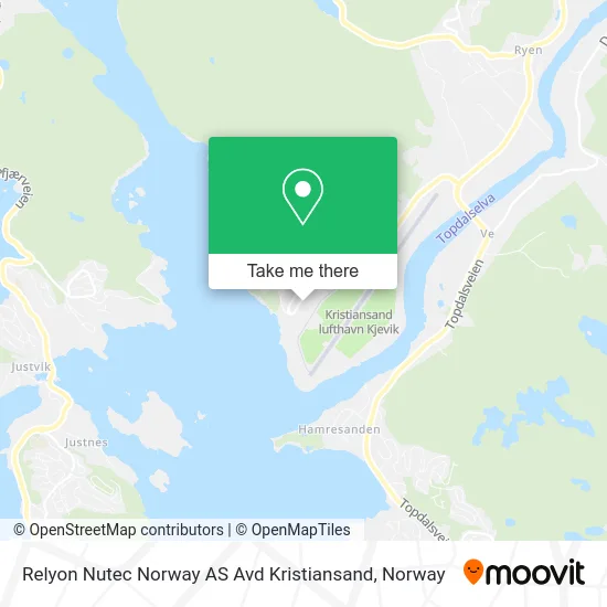 Relyon Nutec Norway AS Avd Kristiansand map