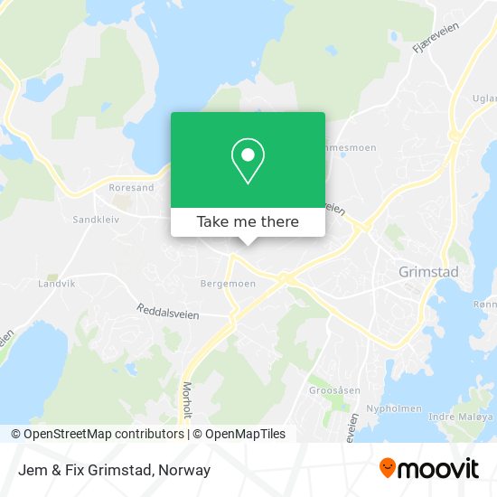 Jem & Fix Grimstad map