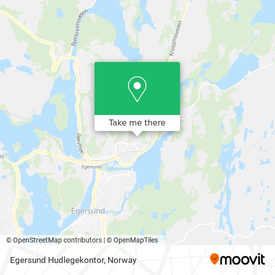 Egersund Hudlegekontor map