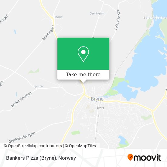 Bankers Pizza (Bryne) map