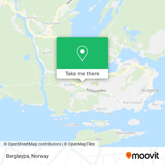 Bergløypa map