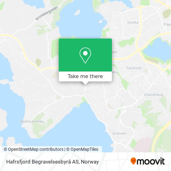 Hafrsfjord Begravelsesbyrå AS map