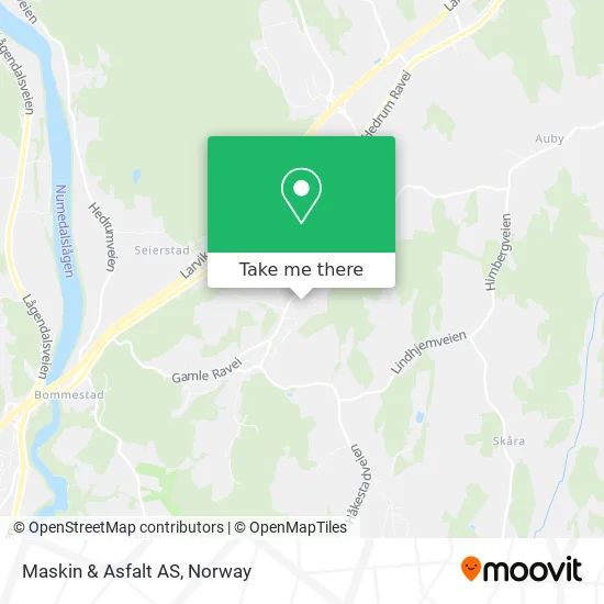 Maskin & Asfalt AS map