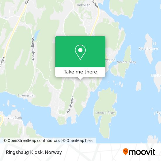 Ringshaug Kiosk map