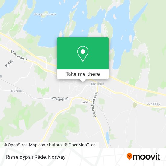 Risseløypa i Råde map