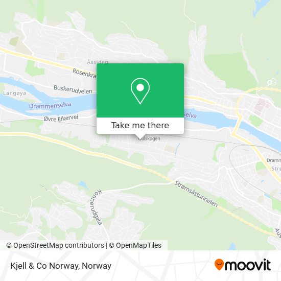 Kjell & Co Norway map