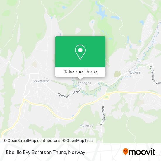 Ebelille Evy Berntsen Thune map