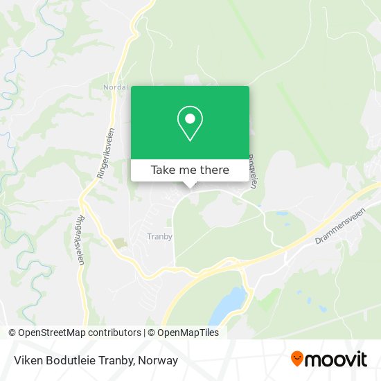 Viken Bodutleie Tranby map