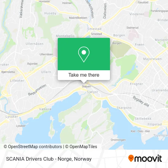 SCANIA Drivers Club - Norge map