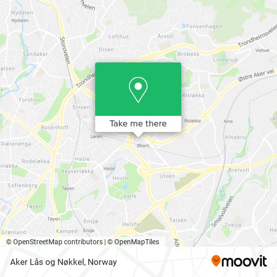 Aker Lås og Nøkkel map