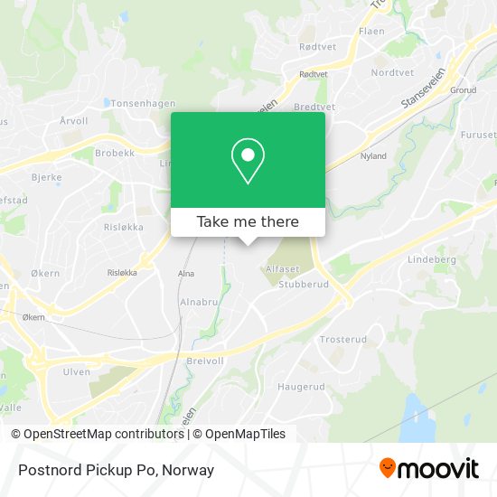 Postnord Pickup Po map