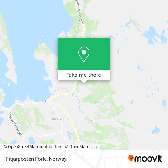 Fitjarposten Forla map