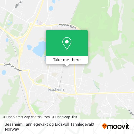 Jessheim Tannlegevakt og Eidsvoll Tannlegevakt map
