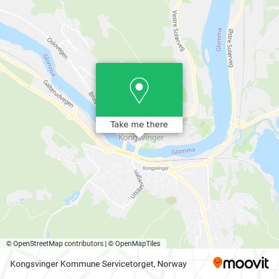 Kongsvinger Kommune Servicetorget map