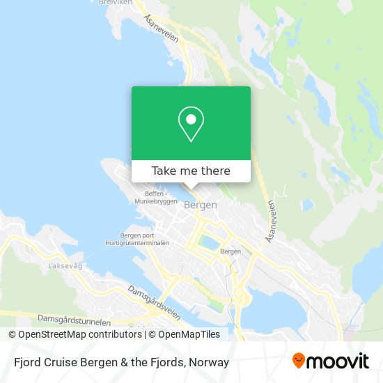Fjord Cruise Bergen & the Fjords map