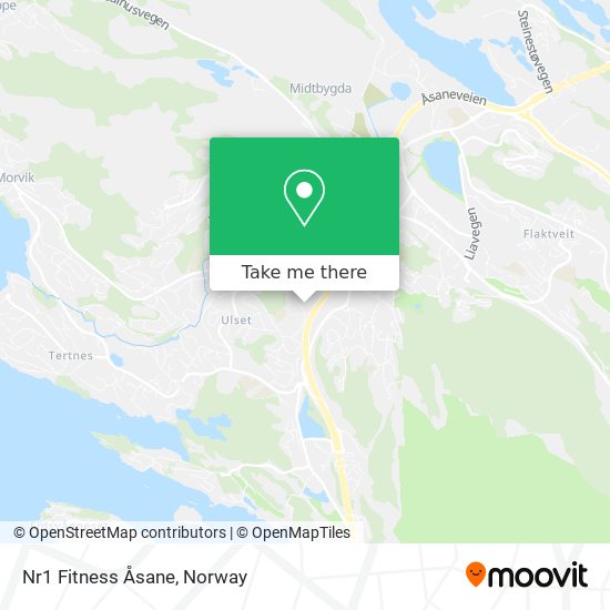 Nr1 Fitness Åsane map