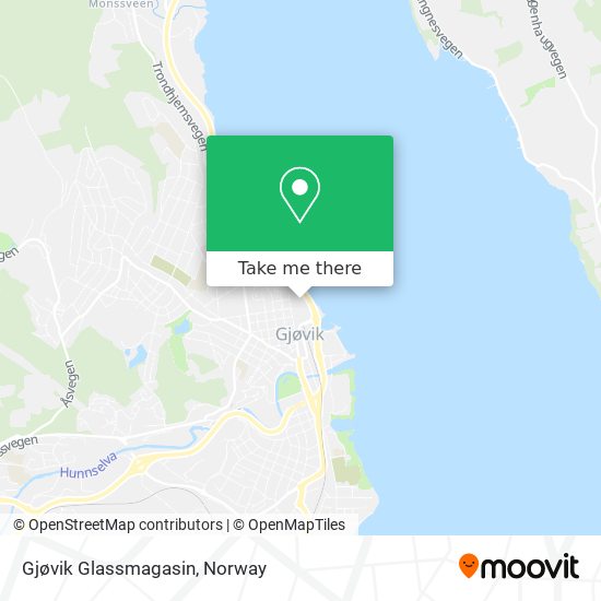 Gjøvik Glassmagasin map