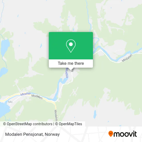 Modalen Pensjonat map