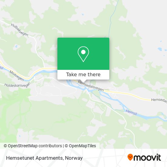 Hemsetunet Apartments map