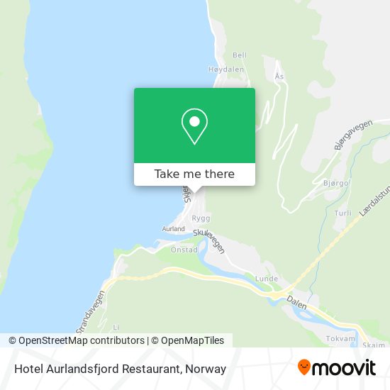 Hotel Aurlandsfjord Restaurant map