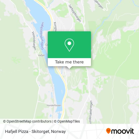 Hafjell Pizza - Skitorget map