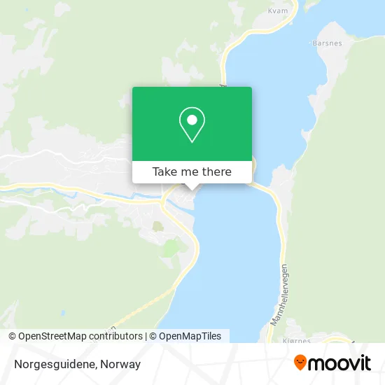 Norgesguidene map