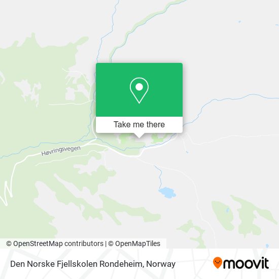 Den Norske Fjellskolen Rondeheim map