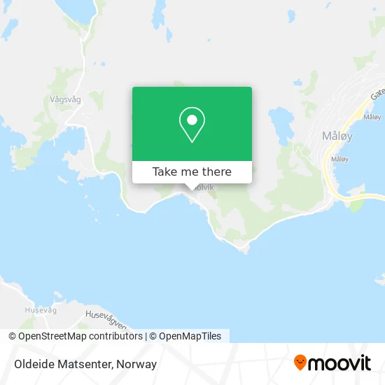 Oldeide Matsenter map