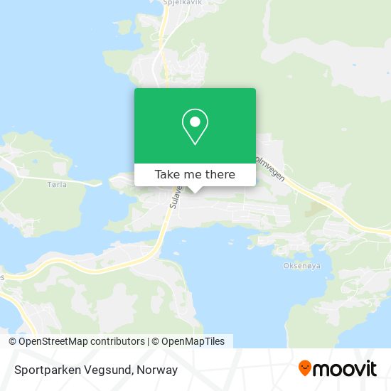 Sportparken Vegsund map