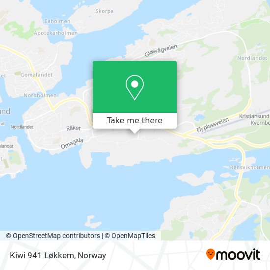 Kiwi 941 Løkkem map