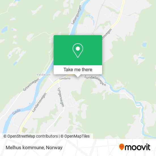 Melhus kommune map